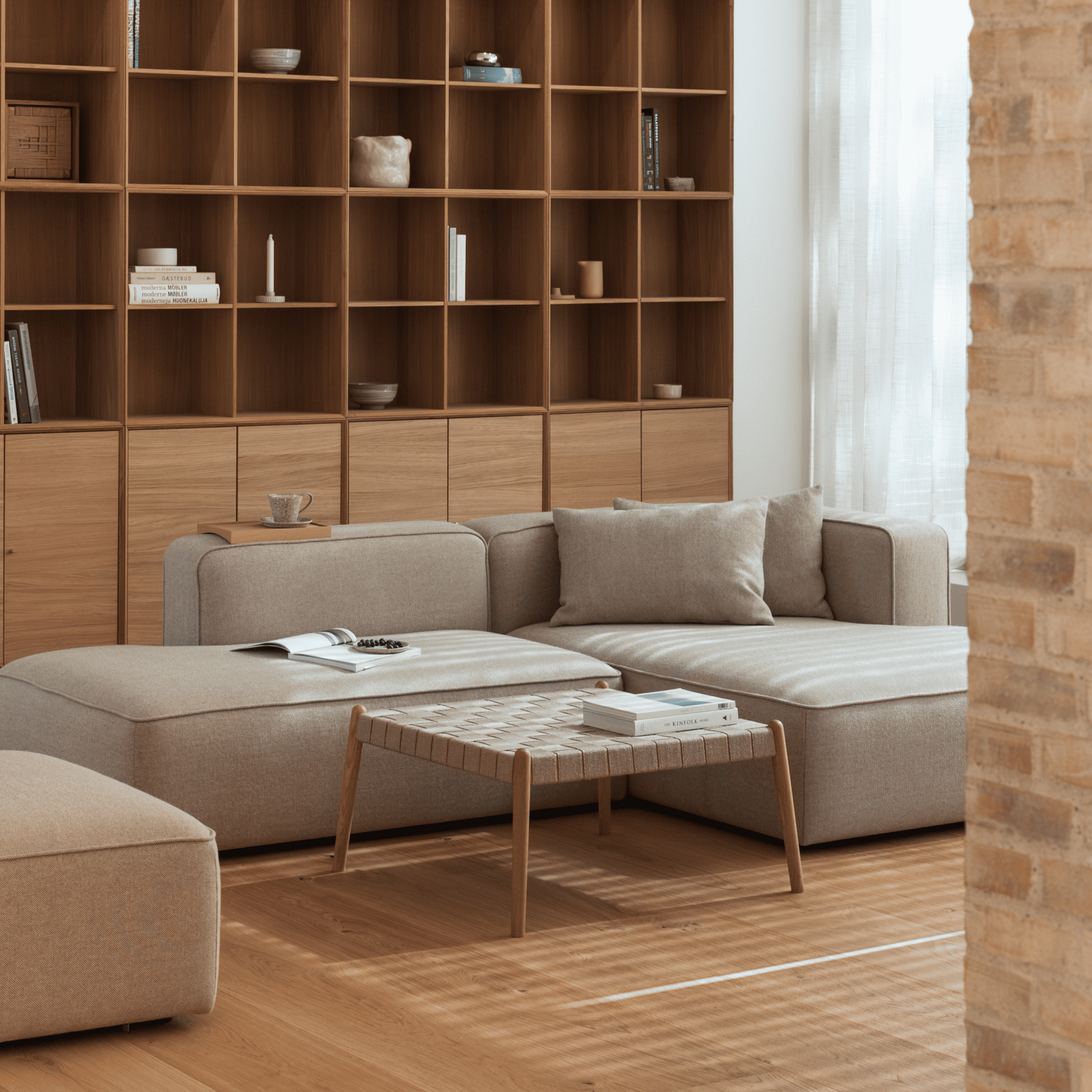 BASECAMP XL Deep Open End - Left Chaiselongue, 3 modules, 160x340 cm