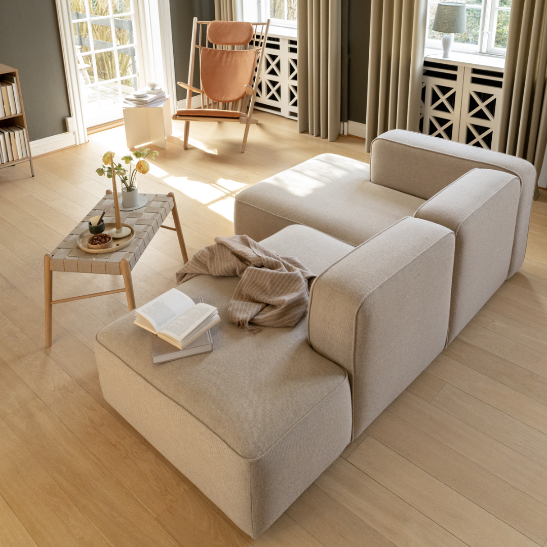BASECAMP Chaiselounge - Right Chaiselongue, 3 modules, 140x250cm