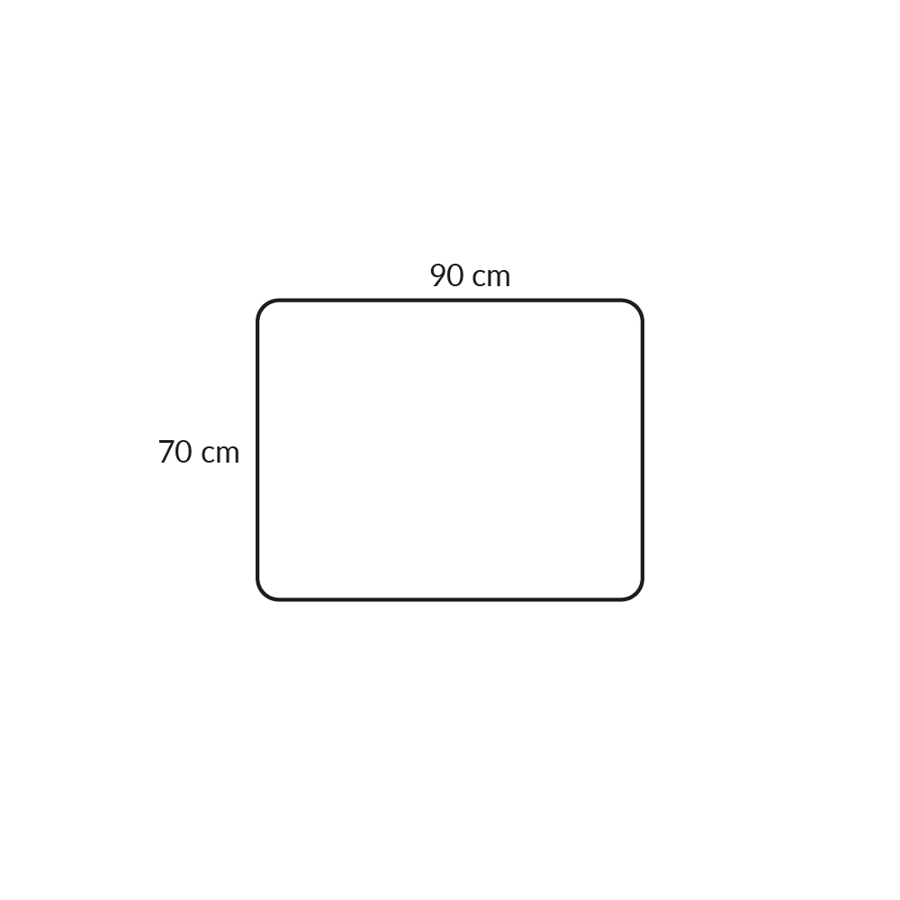 BASECAMP XL Pouf - 2A module, 90x70 cm