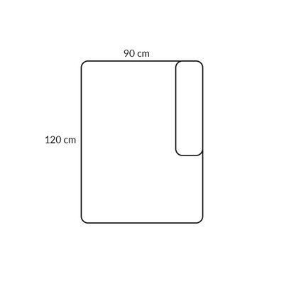 BASECAMP Open end - right, 3D module, 90x120cm