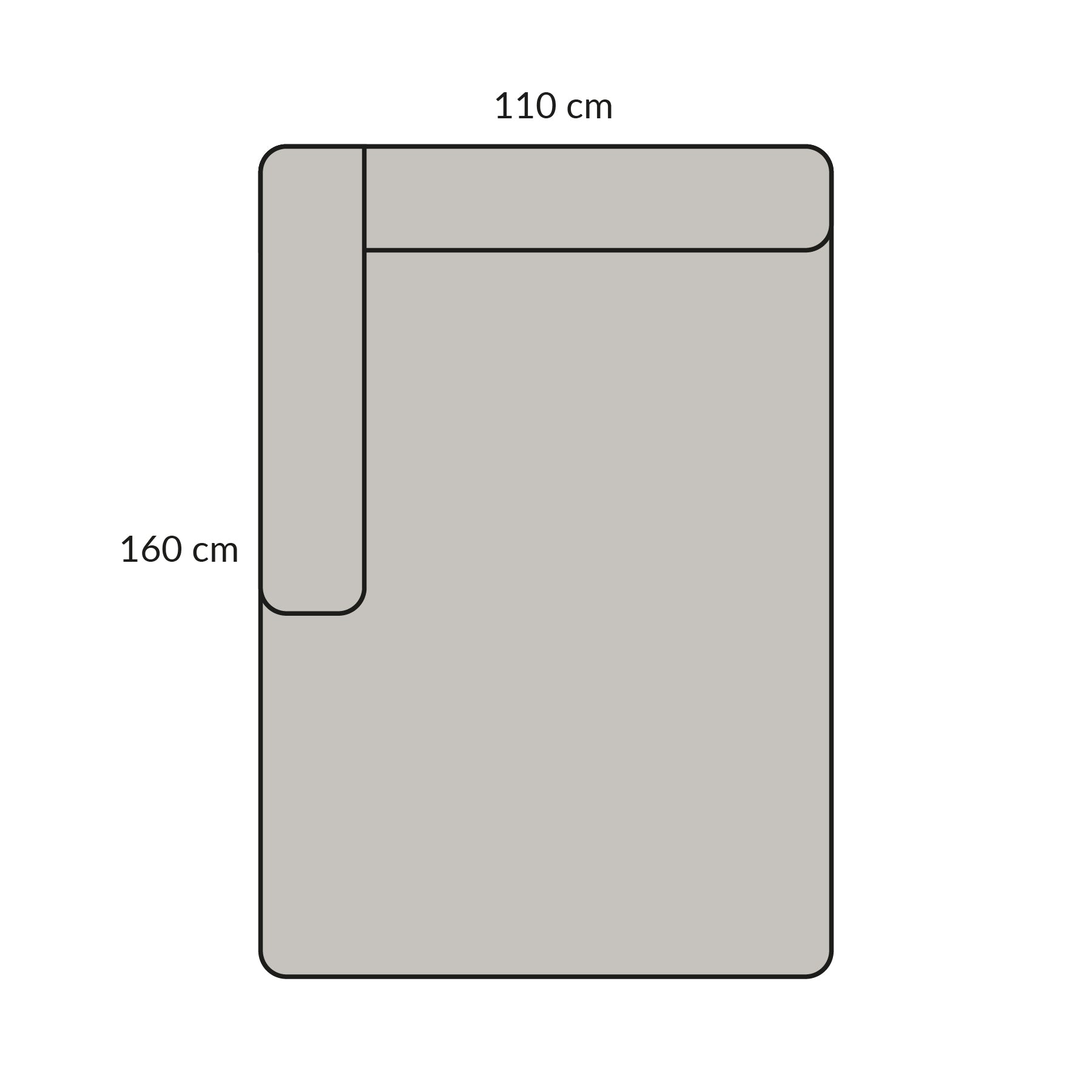 BASECAMP XL Chaiselongue - left, 5E module