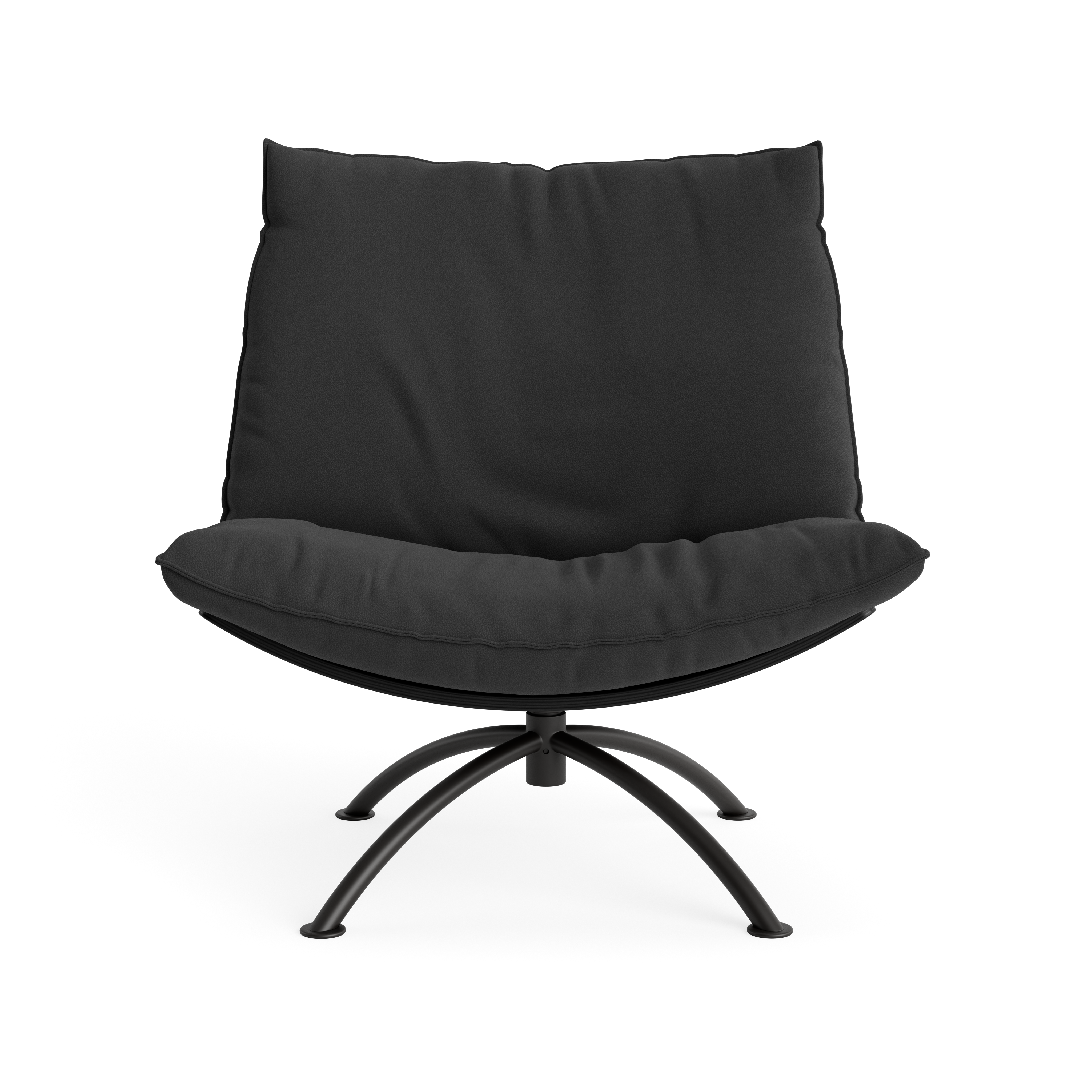 PRIMETIME - Armchair, Black steel