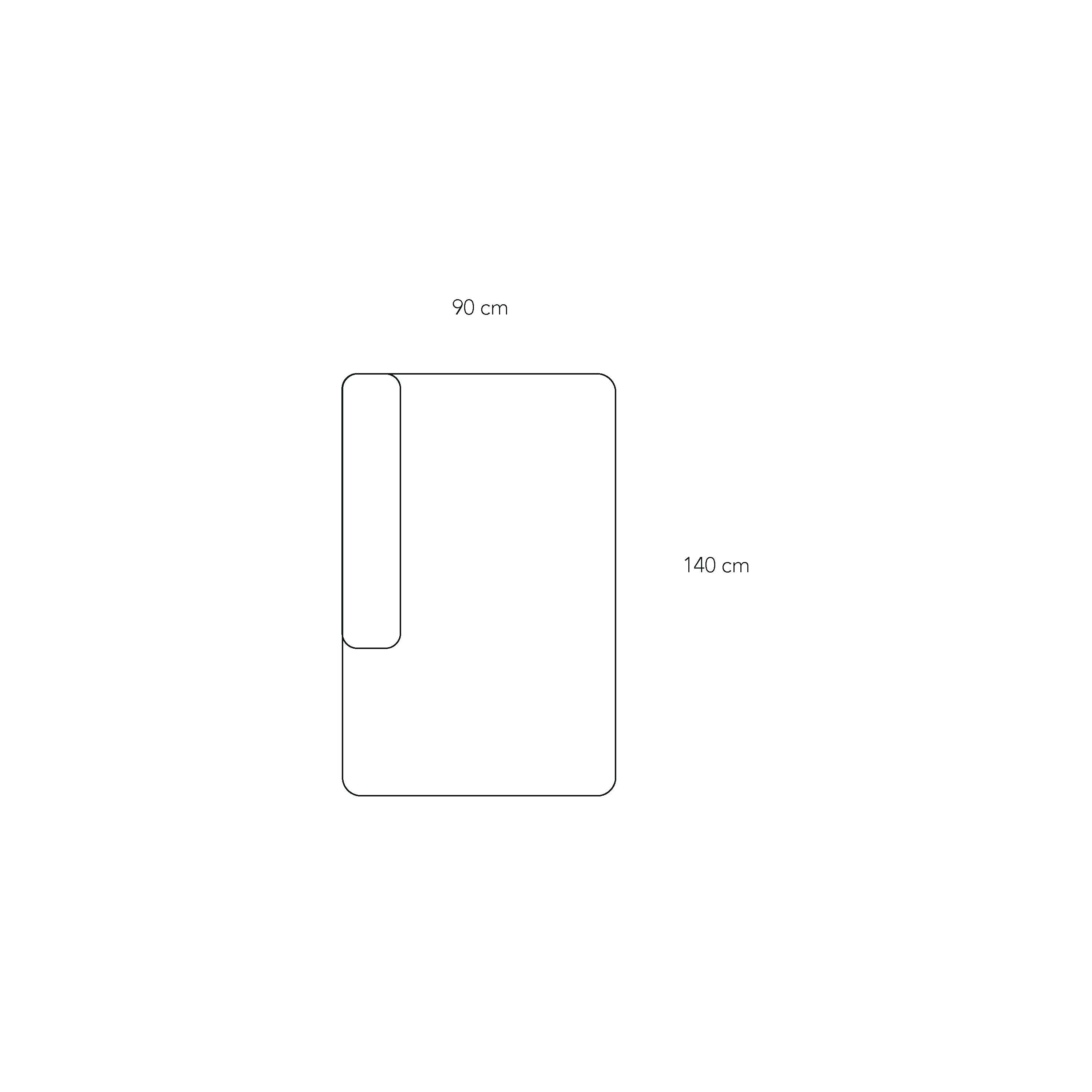 BASECAMP XL Open end - left, 6E module, 90x140cm