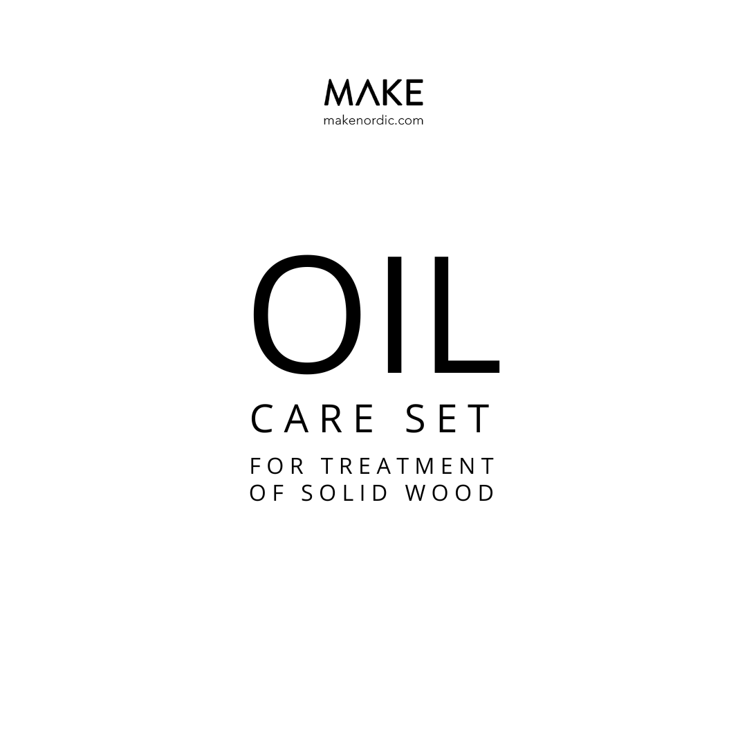 Wood oil care set