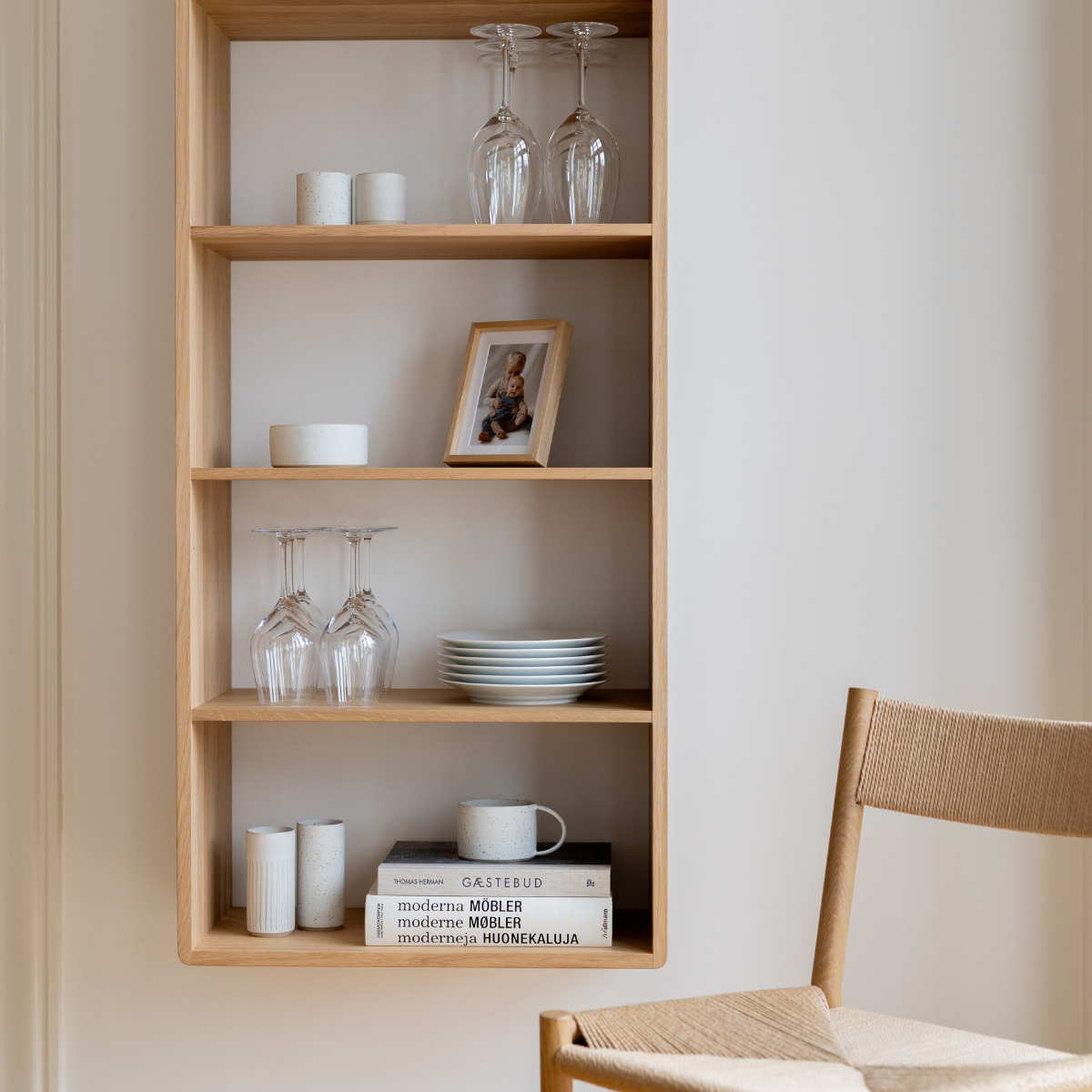 EIK - Oak bookcase, large, 150x60cm