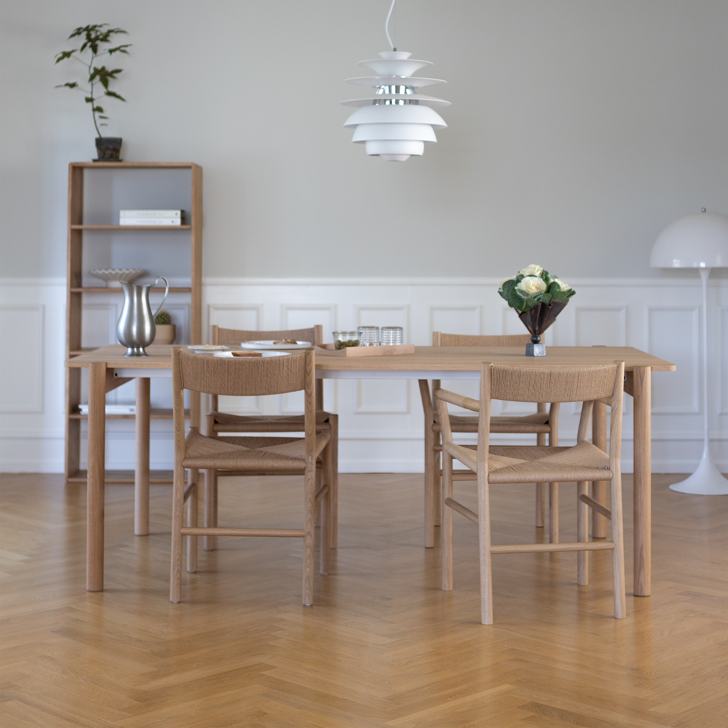 THY - Rectangular dining table, Oak frame