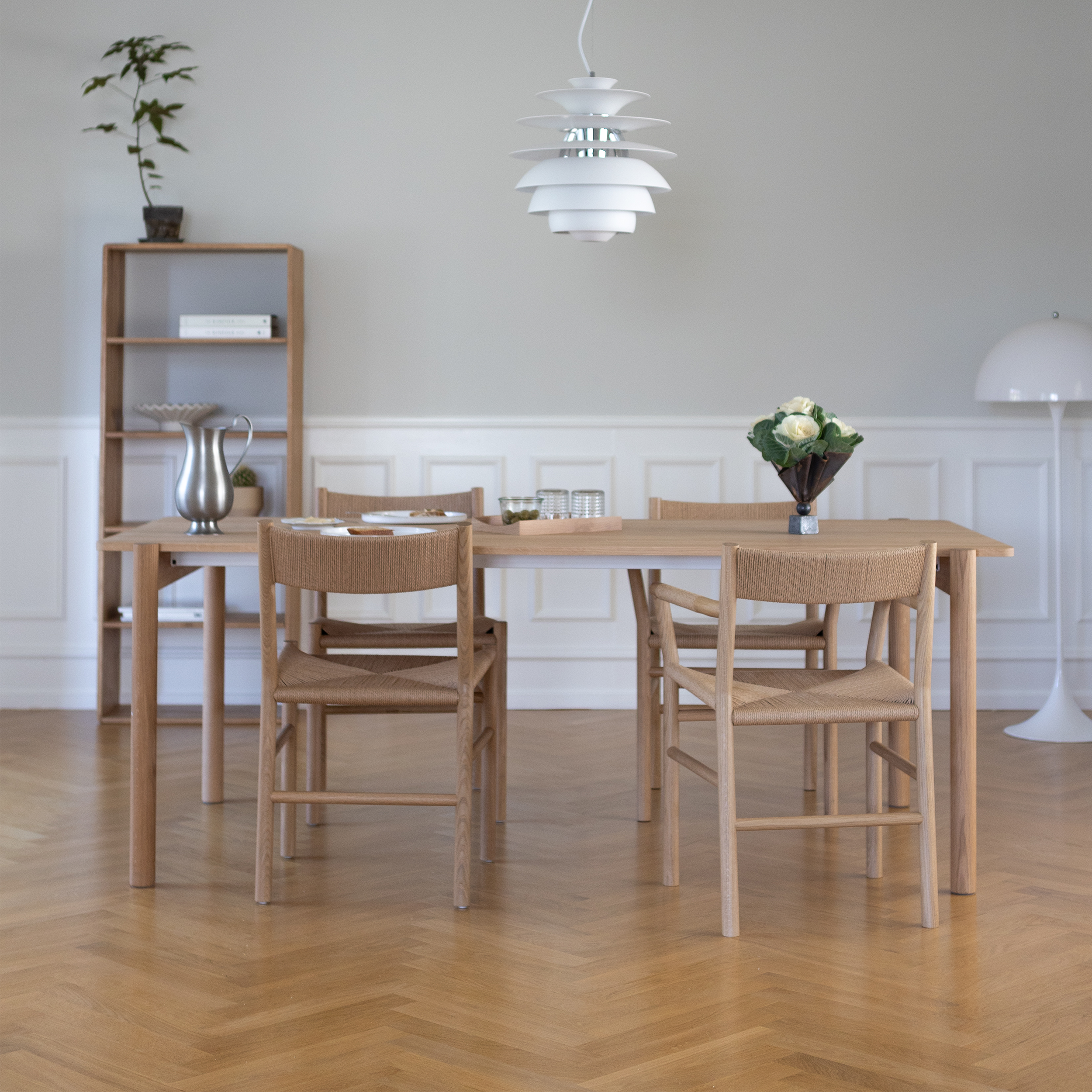 THY - Rectangular dining table, Steel frame