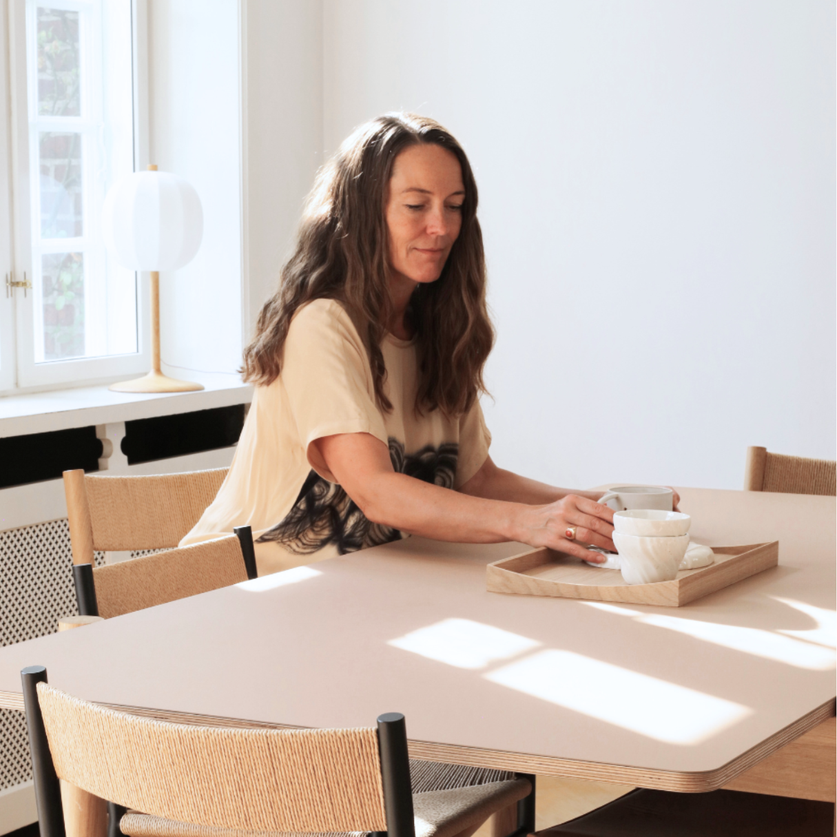 BASETRAY SQUARE - Oak Tray