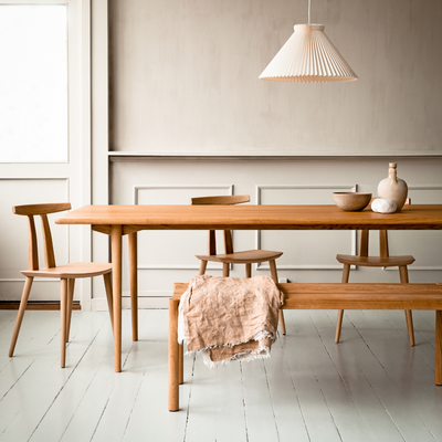 HOLMEN - Rectangular dining table, Oak