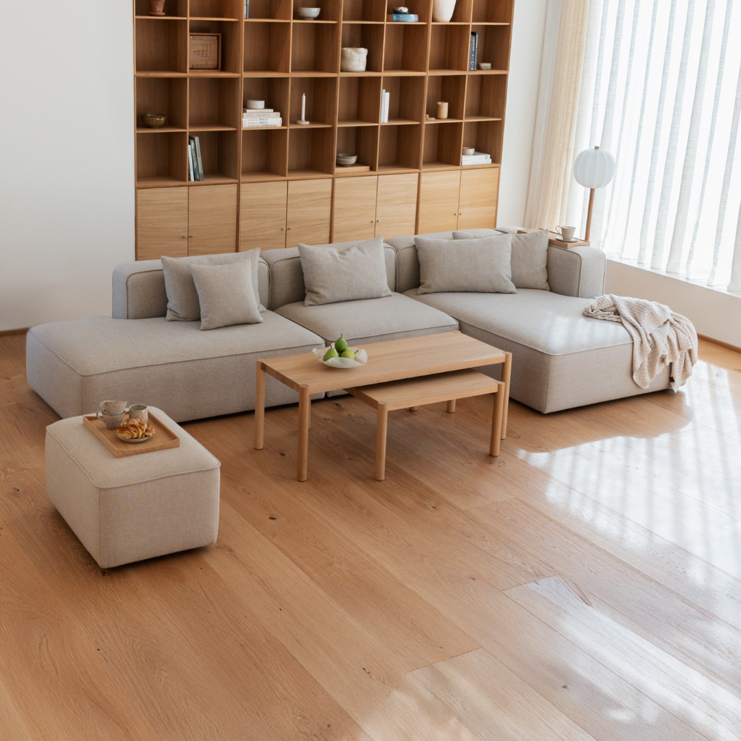 BASECAMP Open end - right chaiselounge, 3 modules, 140x280cm