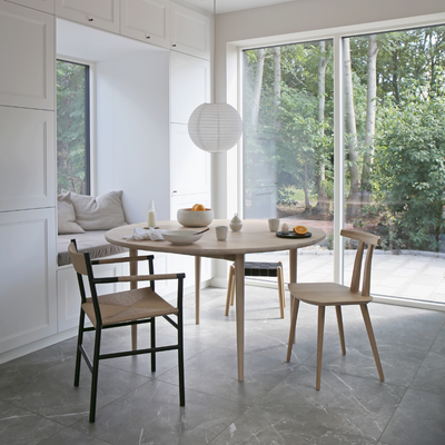 HOLMEN - Round dining table, Oak