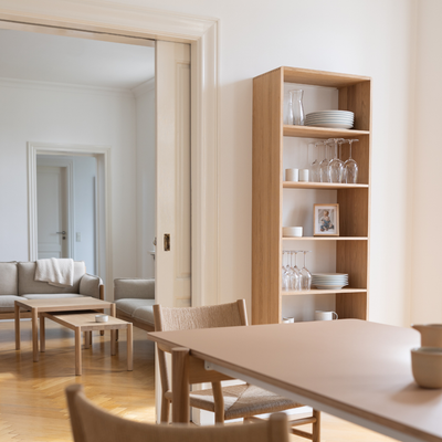EIK - Oak bookcase, large, 150x60cm