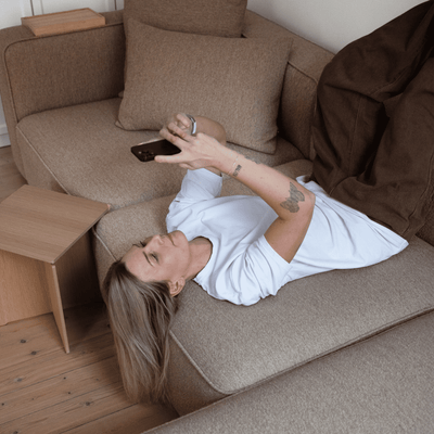 BASECAMP XL Deep Chaiselongue – left, 9E module, 110x160 cm