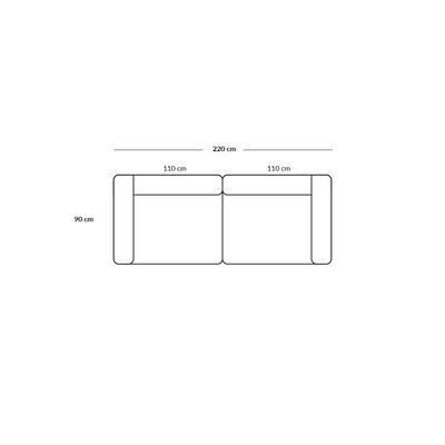 BASECAMP XL two seater - 2 modules, 90x220 cm