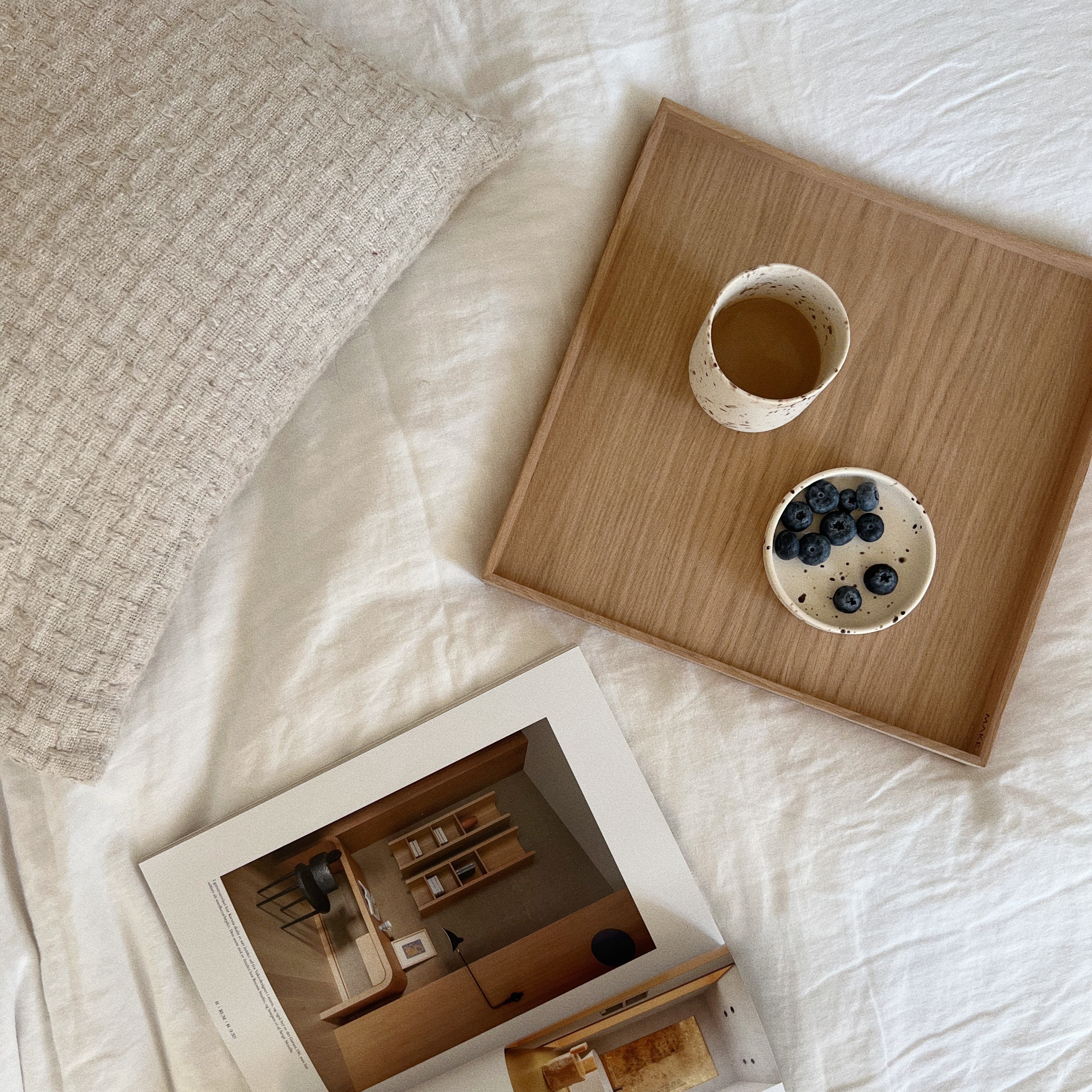 BASETRAY SQUARE - Oak Tray