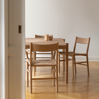 THY - Rectangular dining table, Steel frame