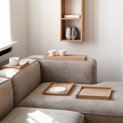BASETRAY SQUARE - Oak Tray